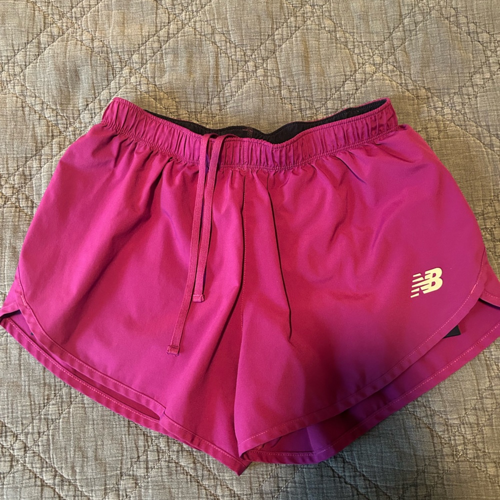 New Balance Women's Magenta Athletic Shorts